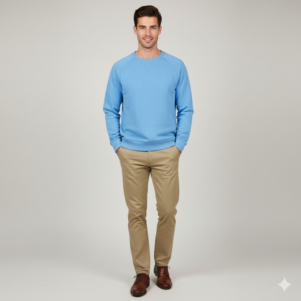 Jack Spade Bleecker Street Sweater Mens XL Blue Minimalist Preppy Old Money